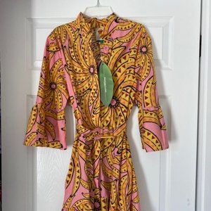 Farm Rio banana floral dress